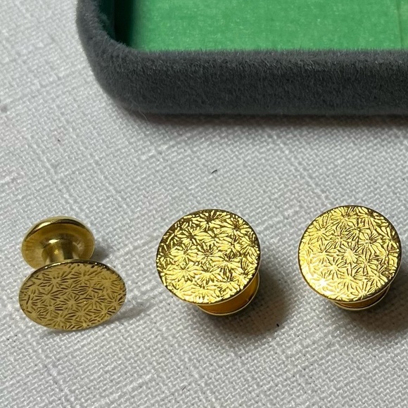 Vintage Cufflinks and button Set - Picture 5 of 8